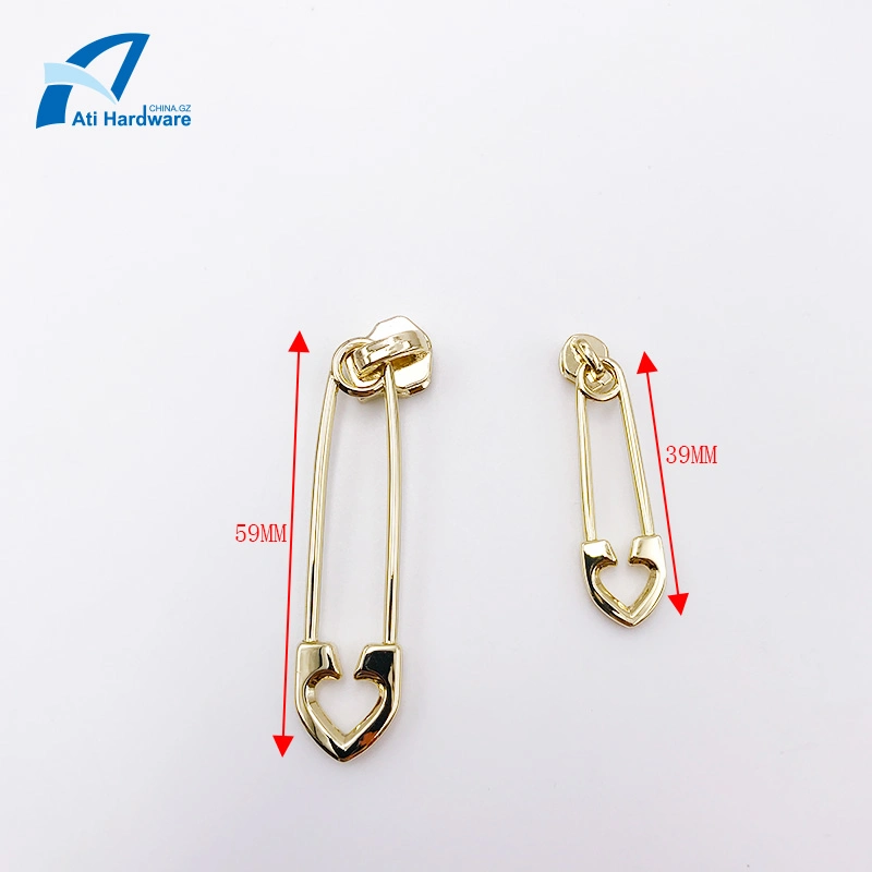 Light Golden Latest Style Metal Zipper Puller Chain for Bag/Hangbag/Clothing