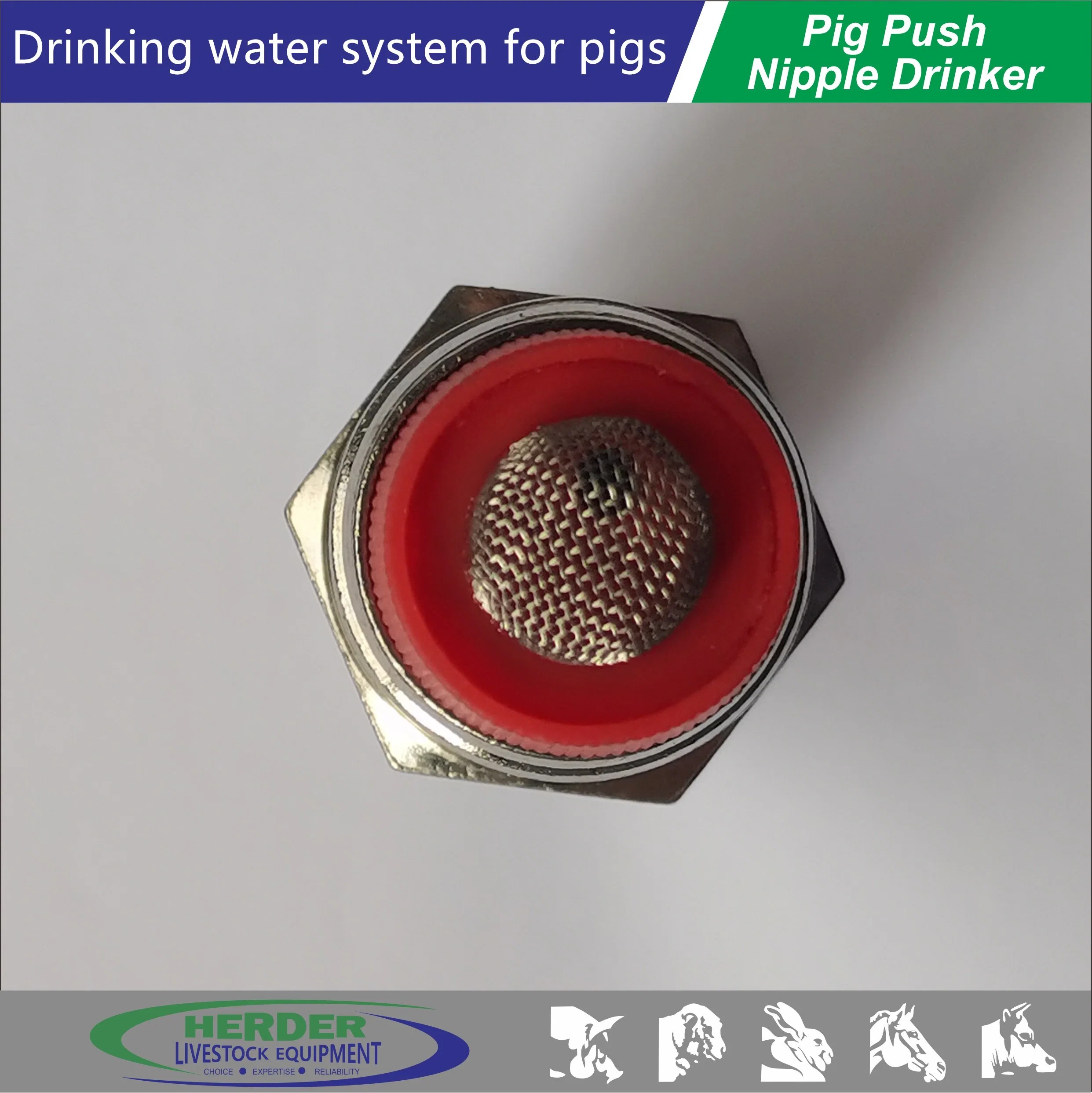 Steel Automatic Hog Nipple Drinkers Pig Piggy Water Nipple Drinker