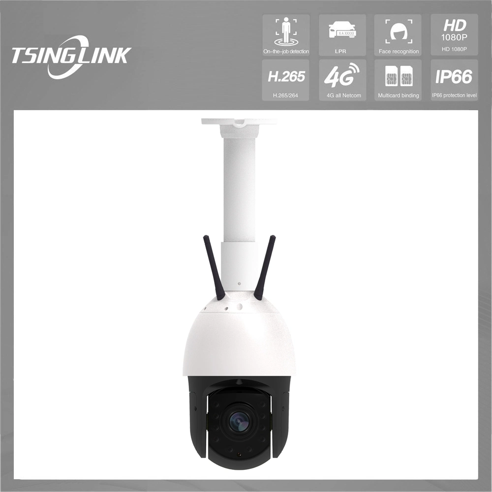 Outdoor 1080P Megapixel Wireless CCTV IP Network Smart 4G 5g PTZ Dome Camera