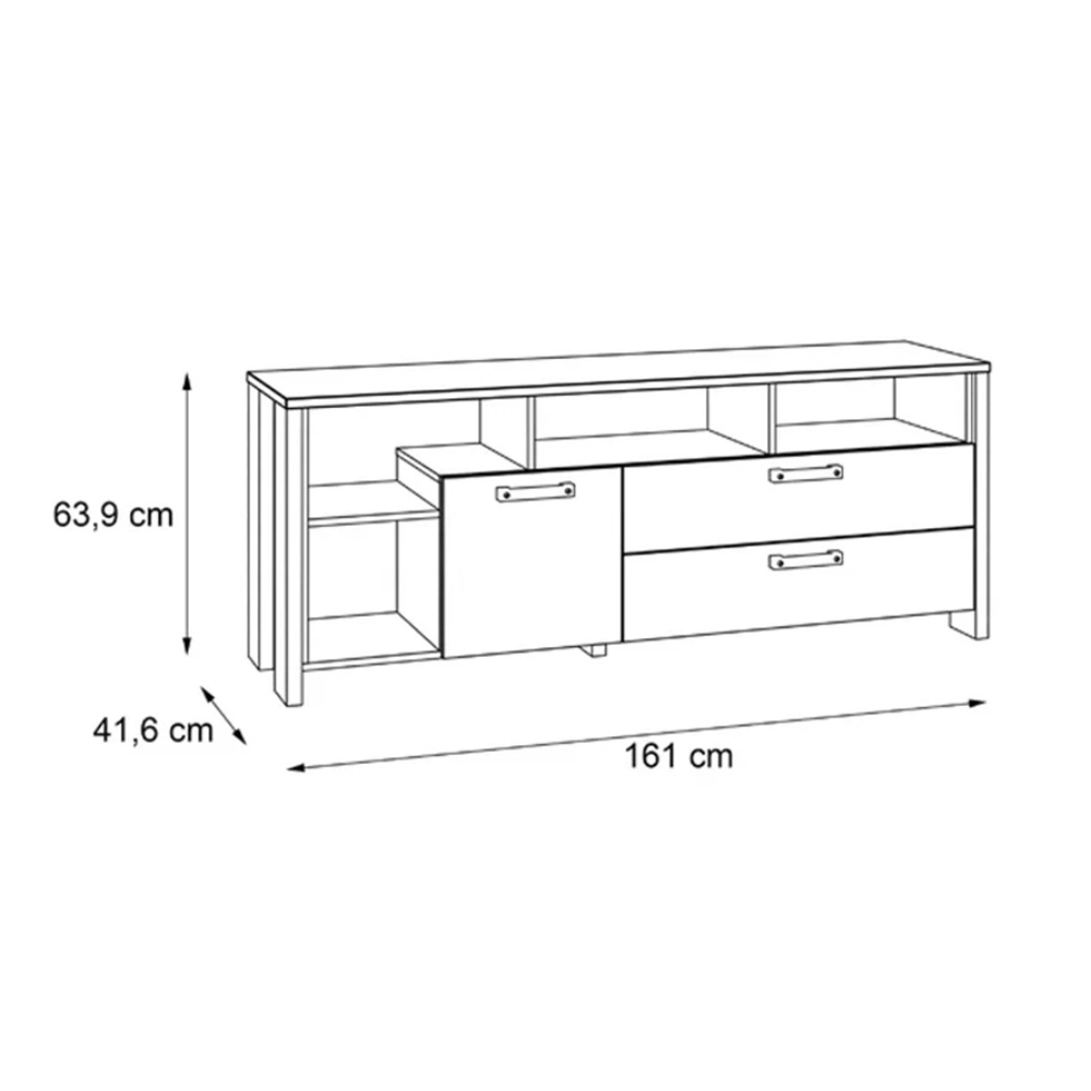 Mayorista/Proveedor personalizados de Madera Europea marrón Soporte de TV modernos muebles de salón