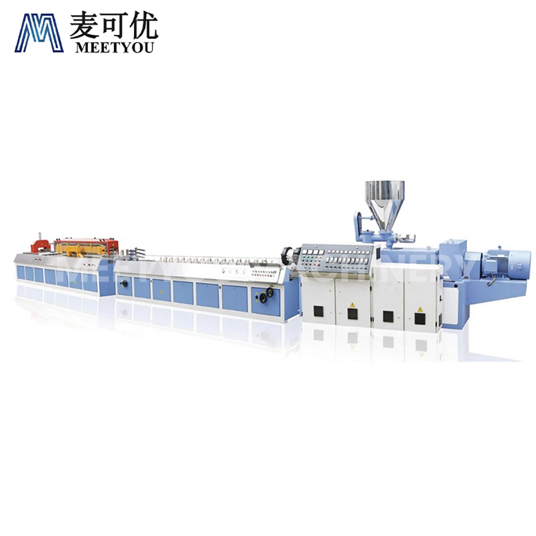 Meetyou Machinery Plastic Tile Extrusion Line Custom China PVC PP PE WPC PC Uniform Plasticization Small Profile Extrusion Line Manufacturers