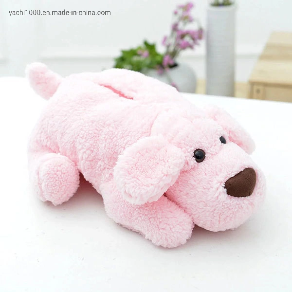 Car Decoration Dog Shape Plush Stuffed Tissue Box Cover