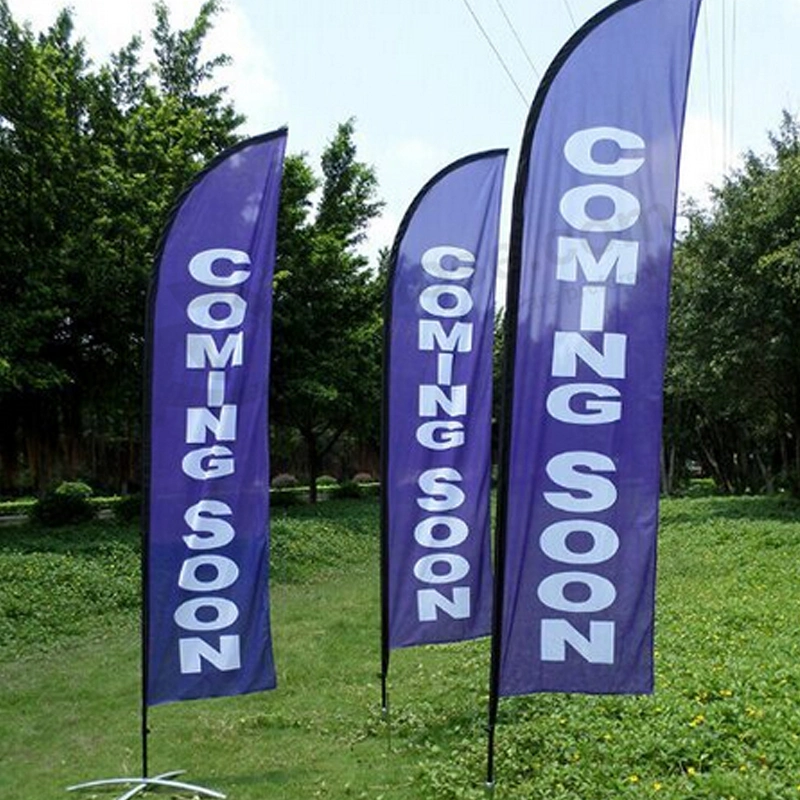 Double Sided Sublimation Printing Feather Flags Promotion Flying Banners