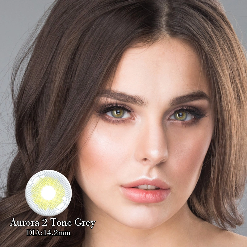 OEM Ksseye Meetone Aurora Circle Natural Looking Eye Contacts Lenses Cosmetic Color Contact Lens for Big Eyes