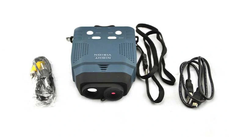 Night Vision Blue Infrared Iiiuminator Allows Viewing in The Dark-Records Images and Video