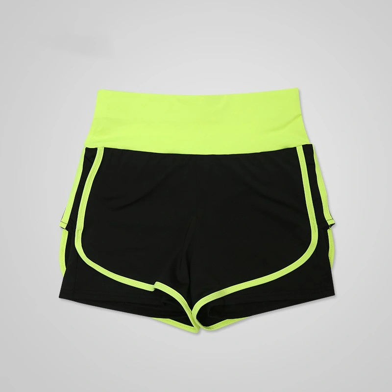 Spring Summer Fitness Running Pantalón corto deportivo de dos piezas para mujer