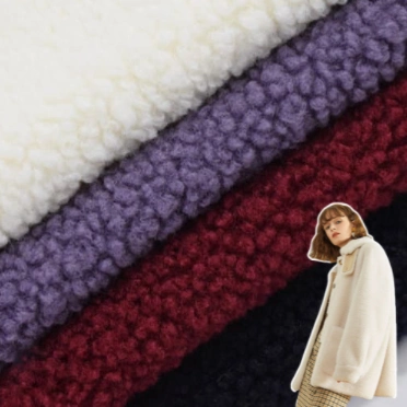 مصنع الصين الشعر القصير شيربا Fleece قماش تيدي بير فور شربا Fleece قماش محبوك 100% بوليستر شيربا Fleece غطاء مرق قماش كناس قماشي