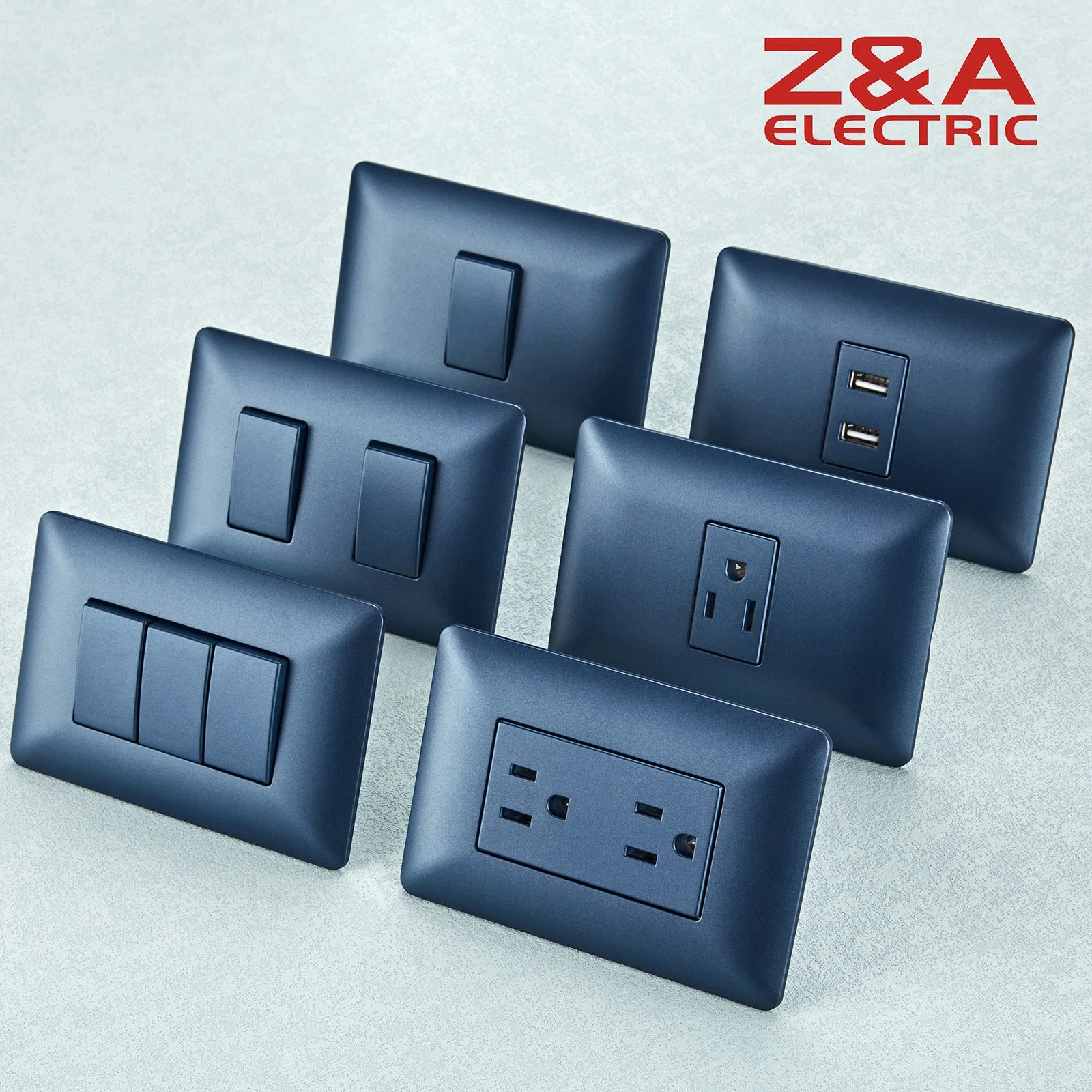 Am Series CE/CCC PC Material 1 Gang 2 Way Wholesale/Supplier Factory Supply High quality/High cost performance  American Standard Electrical Light Wall Switch and Socket