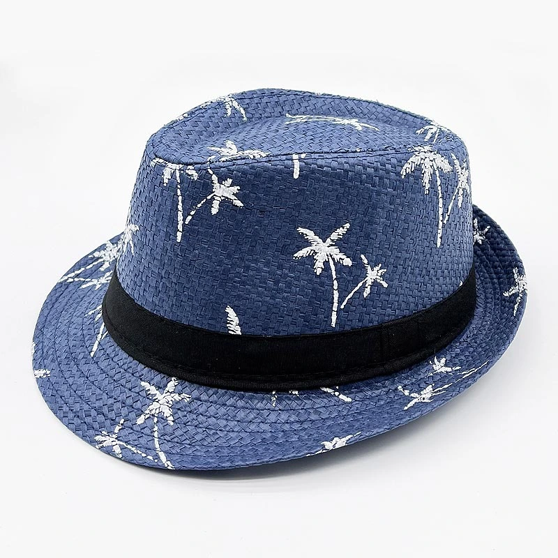 Wholesale Custom Promotional Unisex Sun Wide Brim Woven UV Sun Fitted Straw Lifeguard Hat for Men