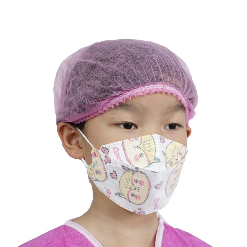 Comfortable and Beautiful 3D Folding Design Disposable KN95 Mask for Kids with Printed Color and Valve