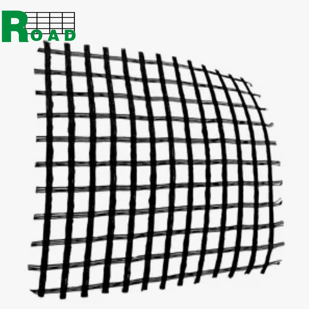 Biaxiale Polyester geogrid Kundenspezifisches PVC hochfestes Fiberglas-Gitter mit bidirektional Geogrid Preis In Kettmuster