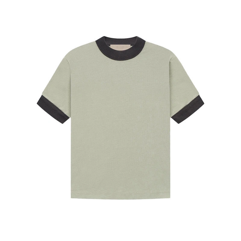 Clothing Manufacture Whole Sale High quality/High cost performance Soft Round Neck Design Drop Shoulder Blank Kids Ringer Tshirts