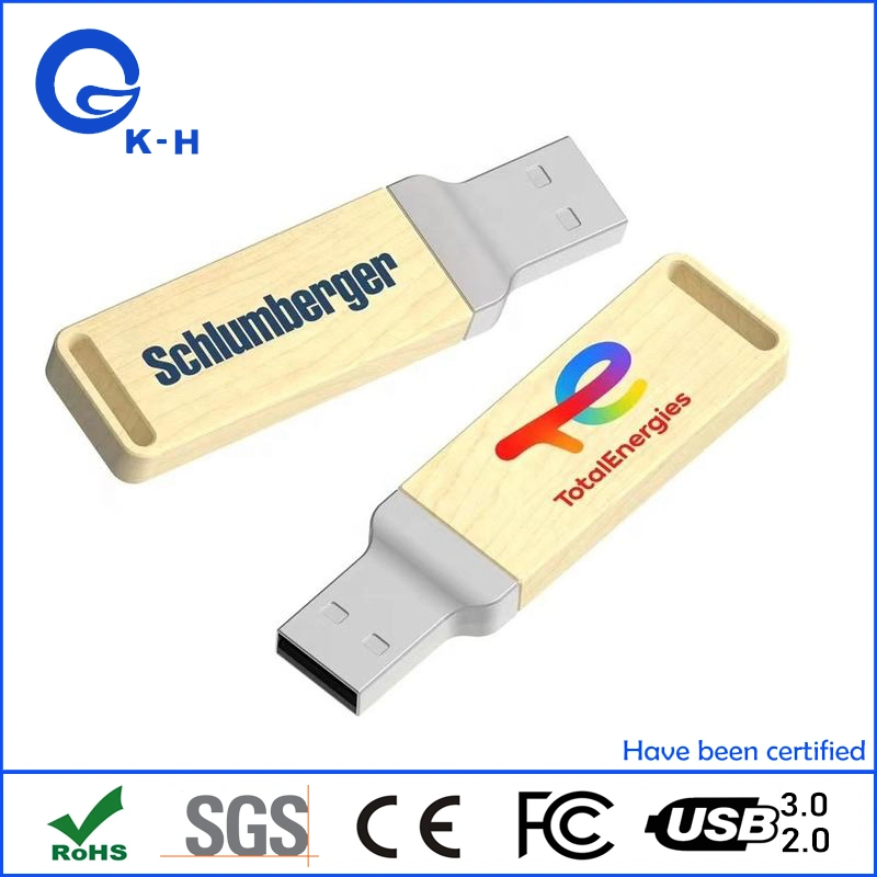 Promo umweltfreundlicher USB-Flash-Memory-Stick aus recyceltem Holz 8GB 16GB 32GB