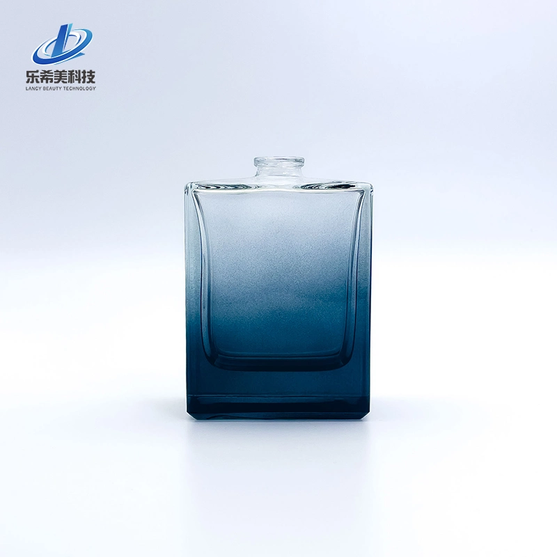 Flacon de parfum en verre vide de 90 ml emballage cosmétique forme sans filetage Visser l'étanchéité du goulot d'étranglement avec la bouteille de pulvérisateur sertie