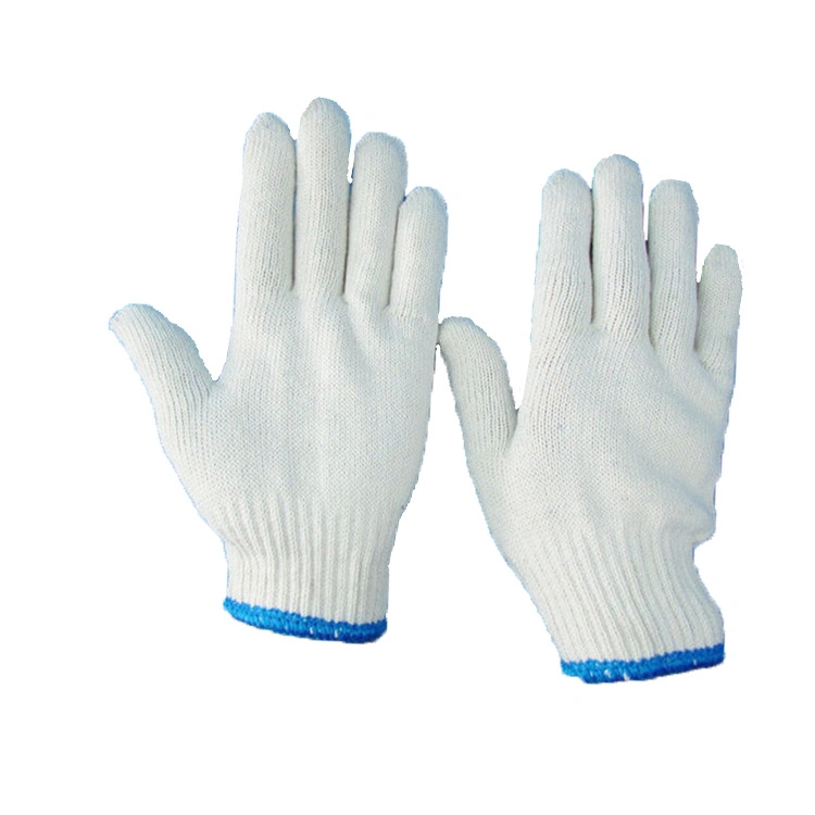 Cotton Safety Gloves Abrasion-Resistant Lampshade Cotton Exit Yarn White Cotton Safety Gloves