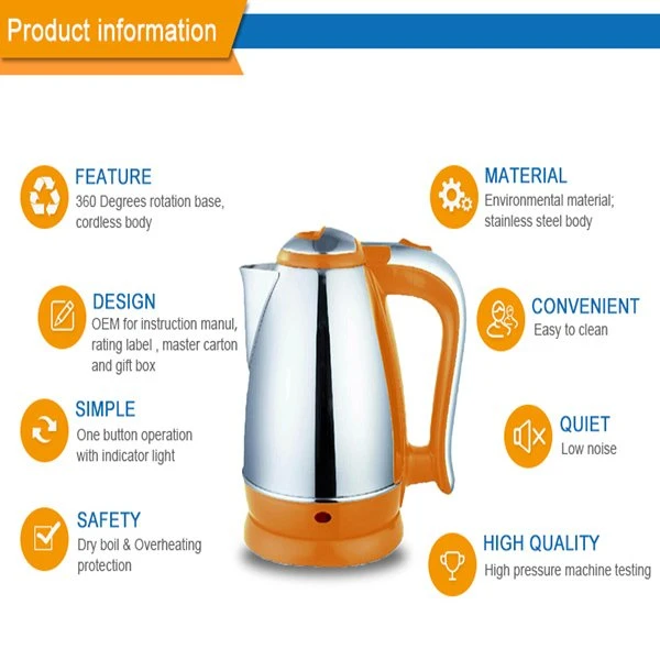 Kitchen Appliances 1.8L of Stainless Steel Kettle