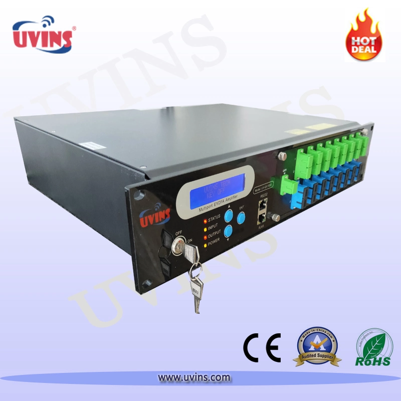 1550nm EDFA 16*22dB pour réseau Gpon CATV FTTH+