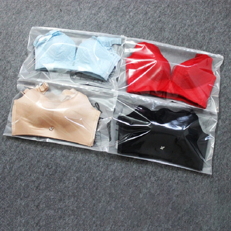 100PCS Custom Eco-Friendly Zipper Bag Resealable Packaging Bags Clear Vinyl PVC Zipper Bags