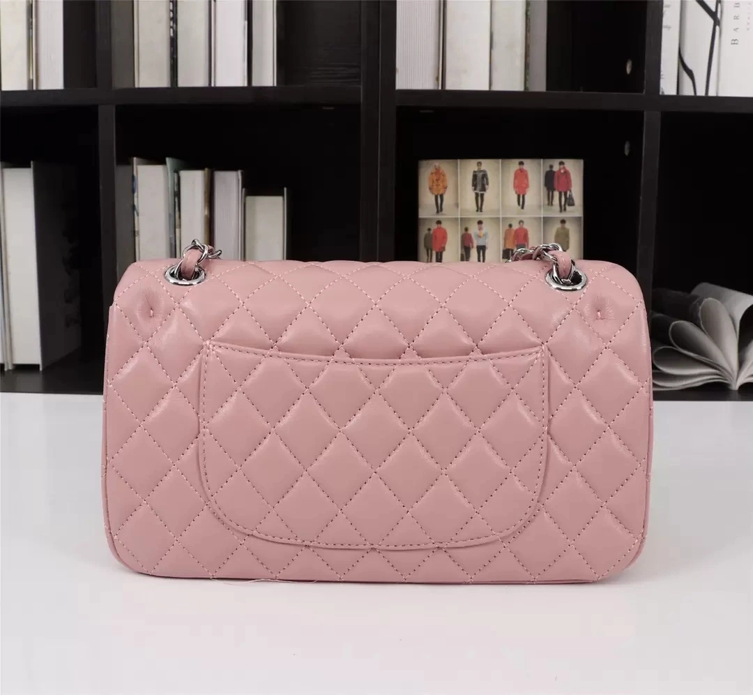 Bolso de mano de diseñador con cadena plateada para el hombro, bolso de mano, cartera de la más alta calidad, bolso de terciopelo con solapa, con doble letra, cierre de hebilla, cintura cuadrada, rayas, bolso de lujo para mujeres