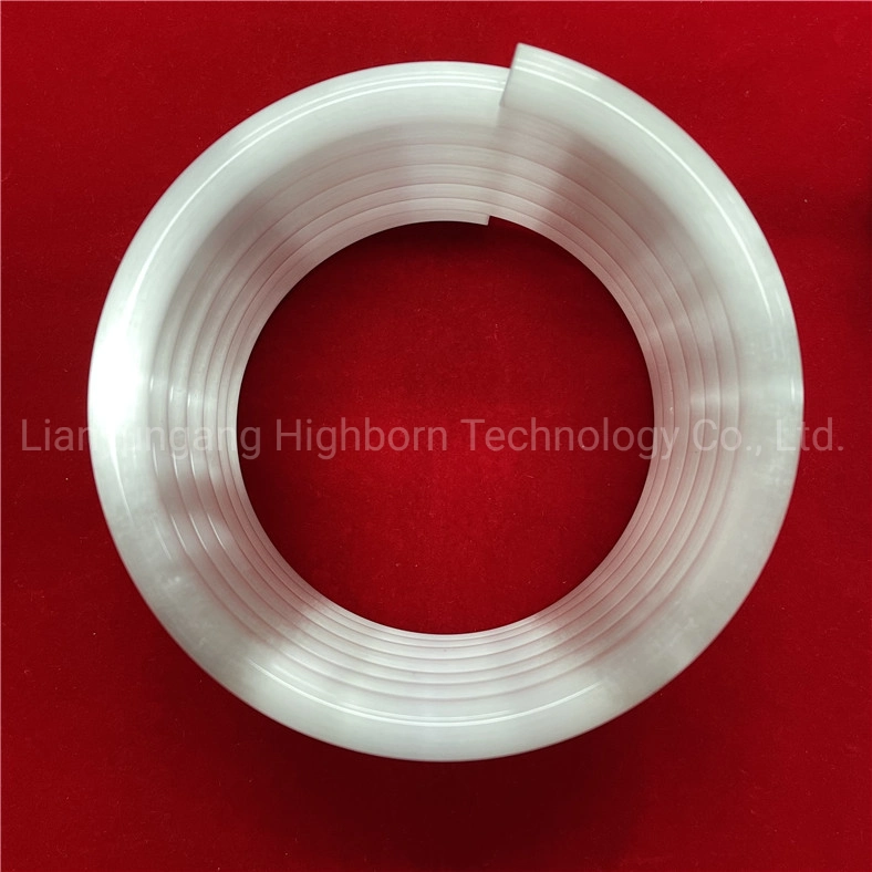 High Purity Customized Heat Resistance Opaque Milky White 7 Coils Spiral Quartz Glass Tube for Heating