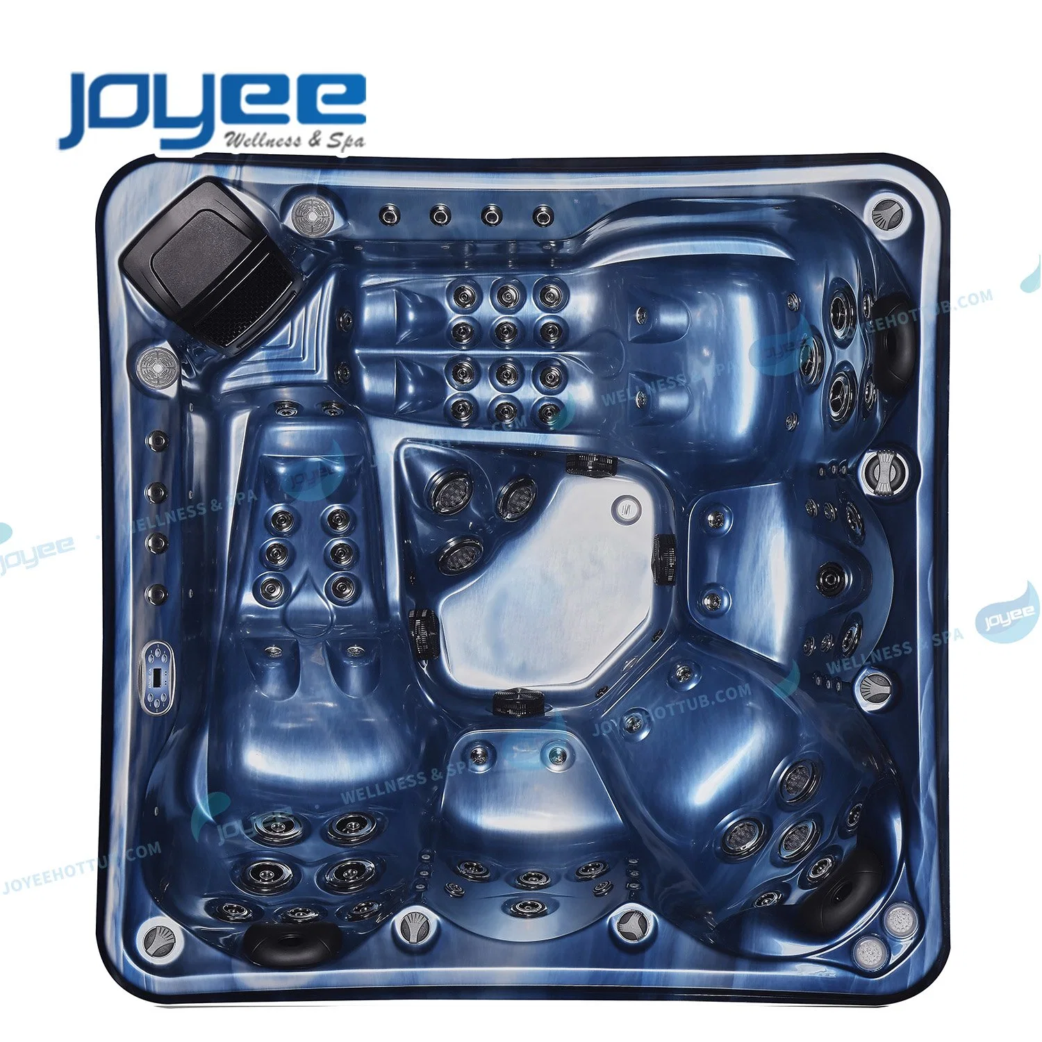 Joyee Exterior 5 Plätze Acryl Freistehende Große Jet Whirlpool Massage SPA