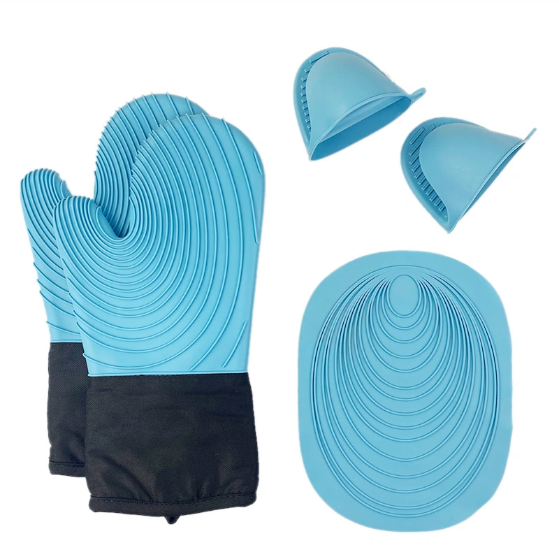 Hitzebeständige Wasserdichte Ofenhandschuhe Topfhalter Set