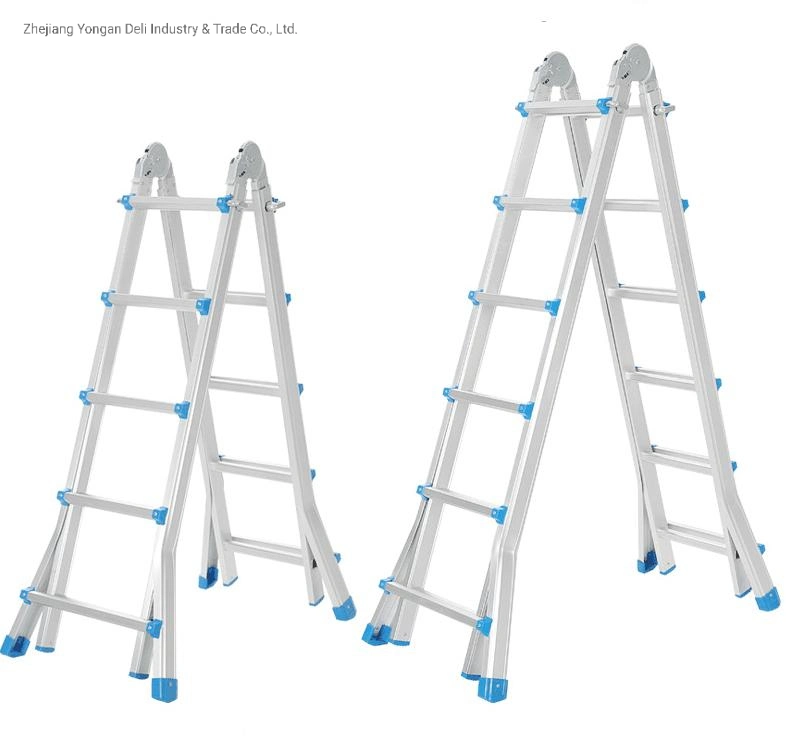 En131 New Design 4X5 Step Adjustable Aluminium Multipurpose Ladder