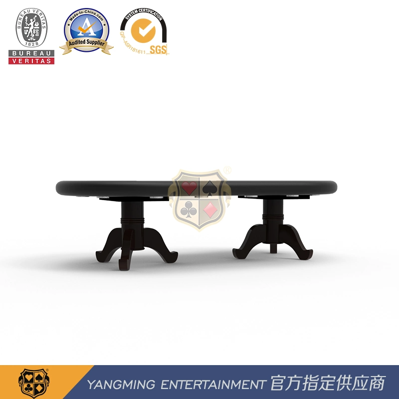 Customized Solid Wood Casino Table Tiger Shaped Poker Club Games Competitions