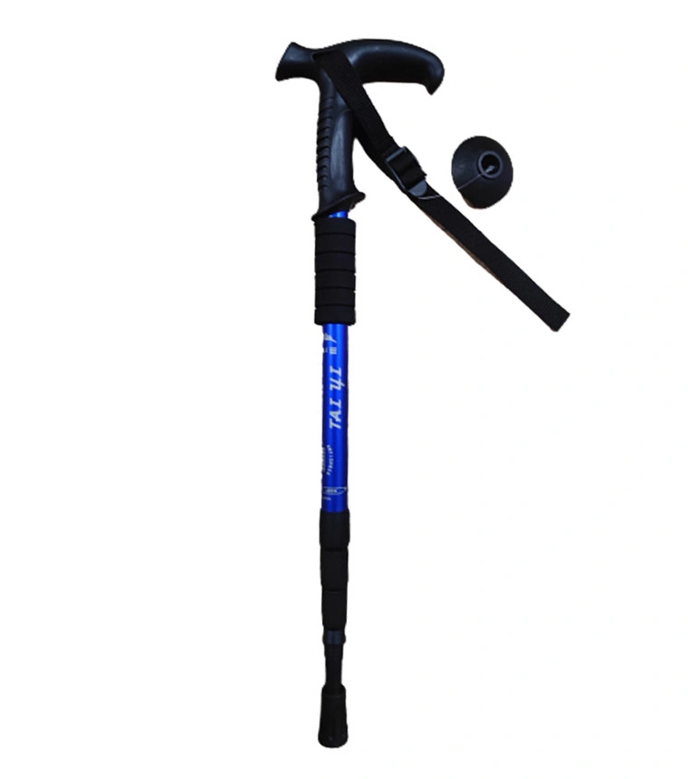 Outdoor Walking Stick Trekking Poles Walking Cane Ultralight Aluminium Alloy Stick Alpenstock