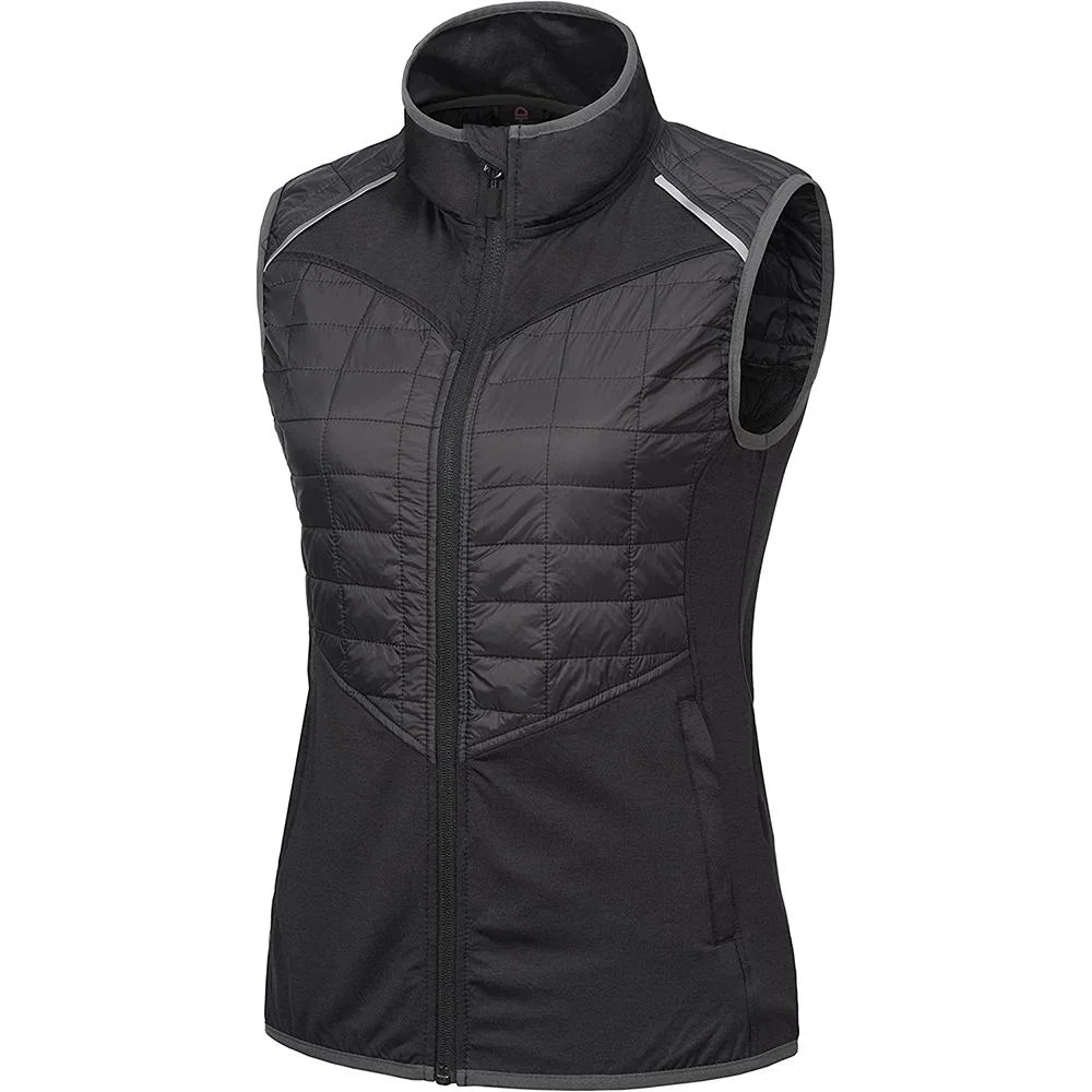 Women&prime; S Lightweight Golf Vest Warm Outdoor Sleeveless Jacket for Hiking Travel