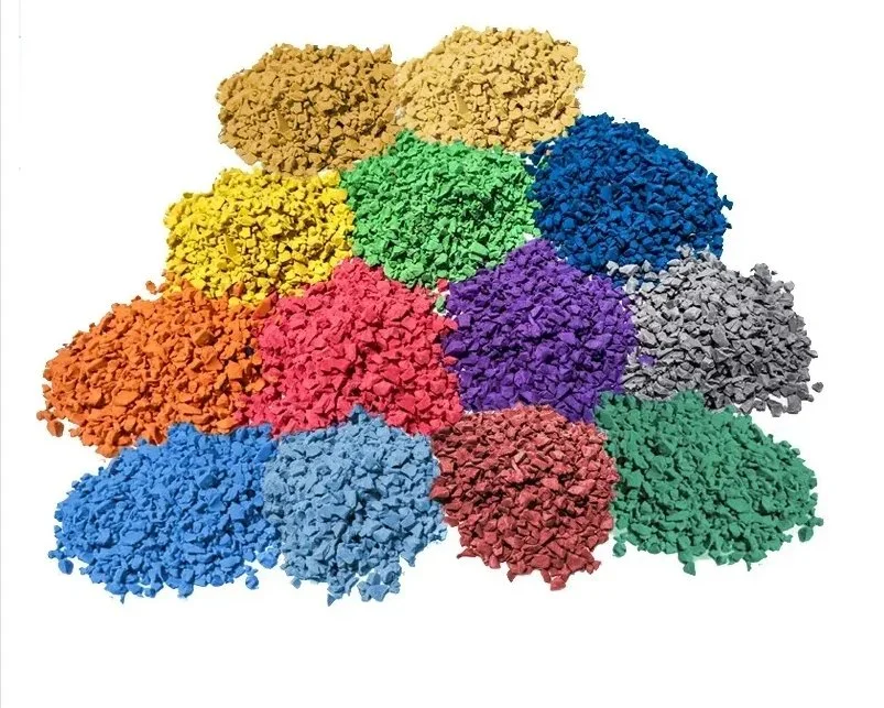 Couleur granule de terrain de sports de plein air en EPDM