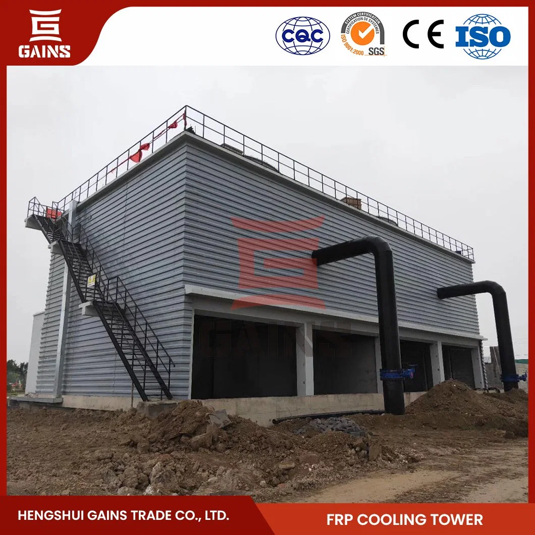 Gains Hybrid Cooling Tower Suppliers Fan Cylinder Cooling Tower China Rectangular FRP Water Cooling Tower