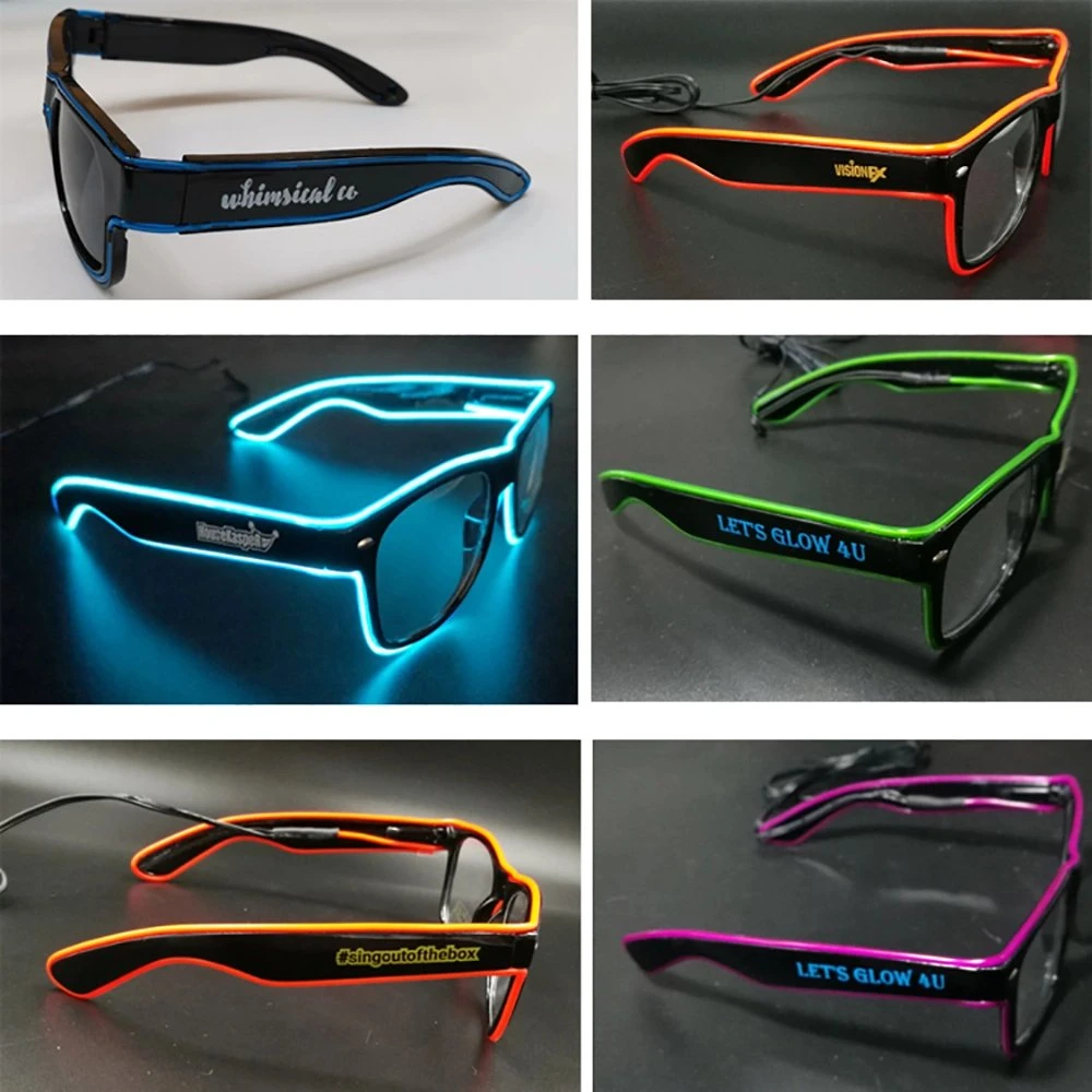 New Idea Flashing EL Glass Party Light Toys Luminous LED Glasses Light