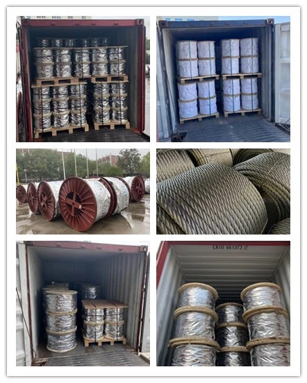 Manufacturer 7X7 7X19 2mm - 24mm Galvanized Galfan Wire Rope