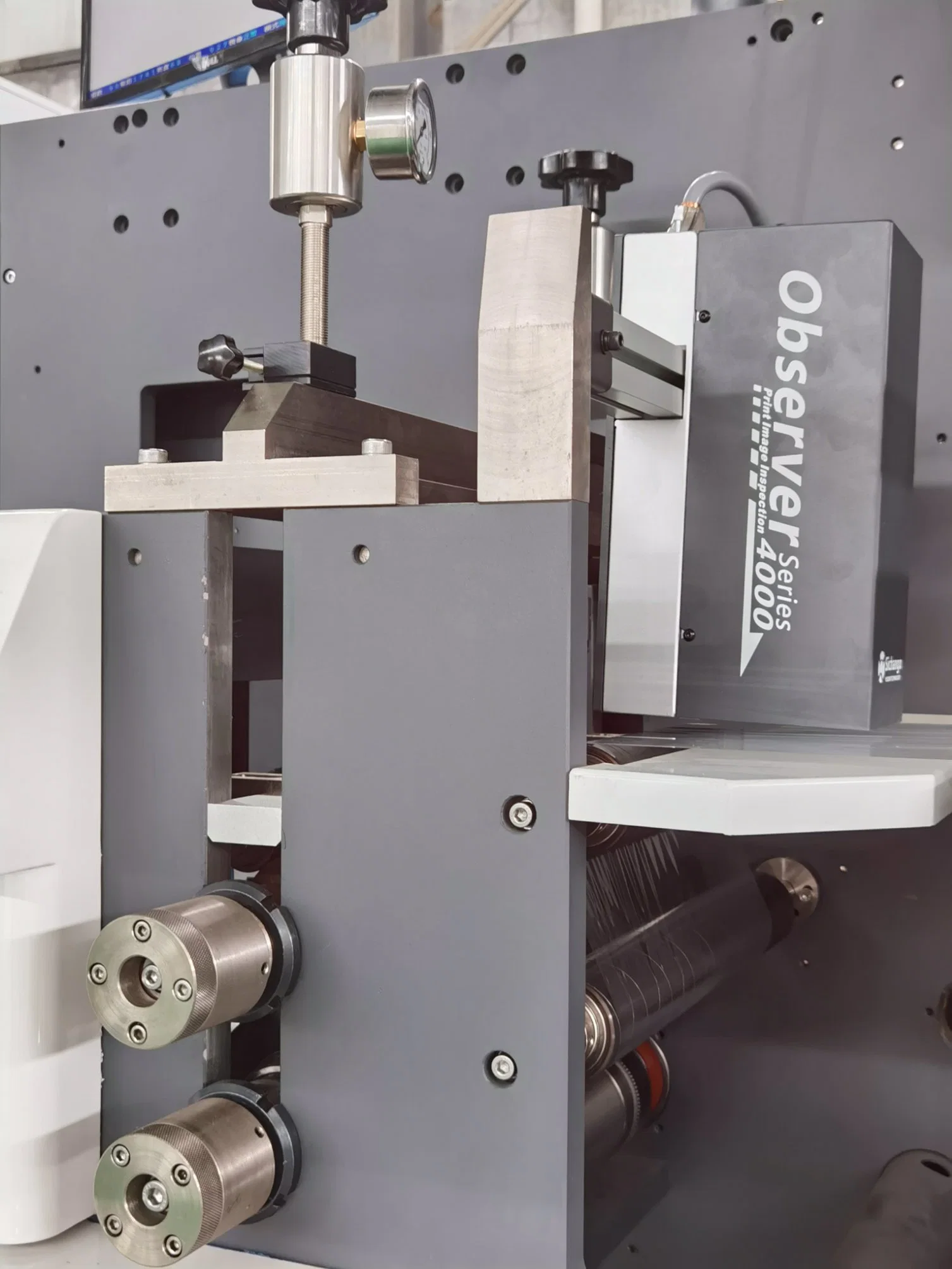 Combinación de multifuncional de alta velocidad funda retráctil flexible con un fácil manejo de prensas de impresión