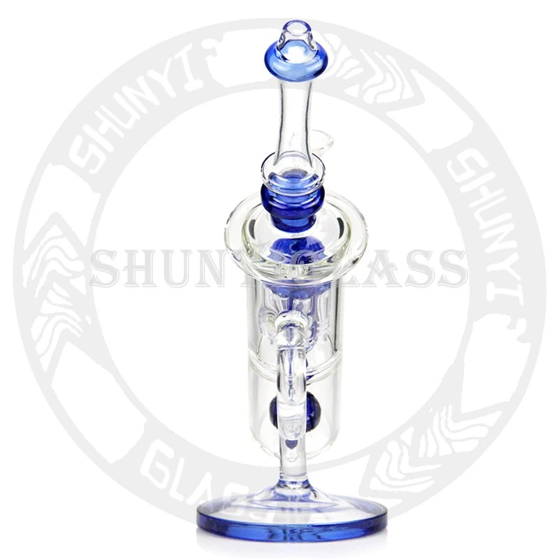 Hotsale 6-Arm Baum Matrx PERC DAB Rig Recycler Glas Rauchen Geschenk Wasserpfeife