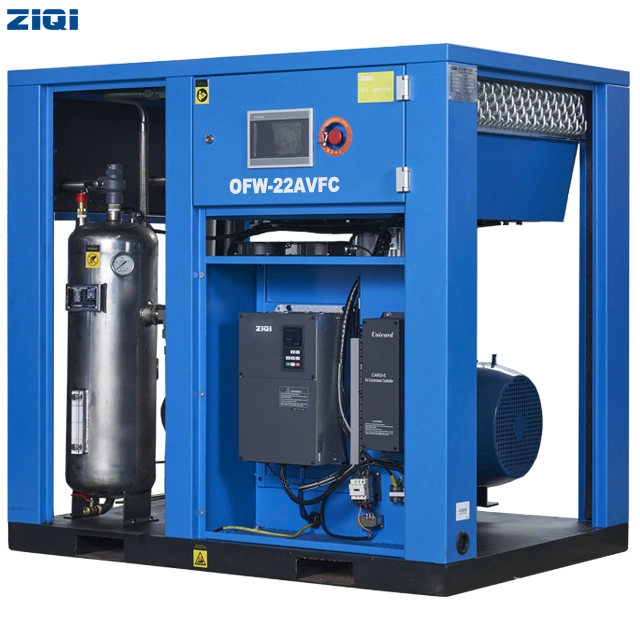 Oil Free Best Design Motor 22kw No Pollution Small Vibration AC Power Electric Type Screw Air Compressor for Sale Equipment