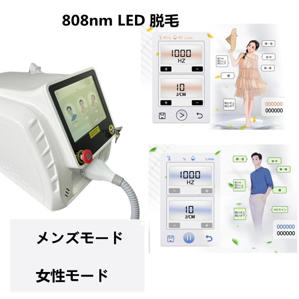 Salon Use Big Spot Size Diode Laser 808nm Diode Laser Hair Reduction LED Laser Painless Permanent Hair Removal Epilator Full Body Facial LED 808nm Beauty Device