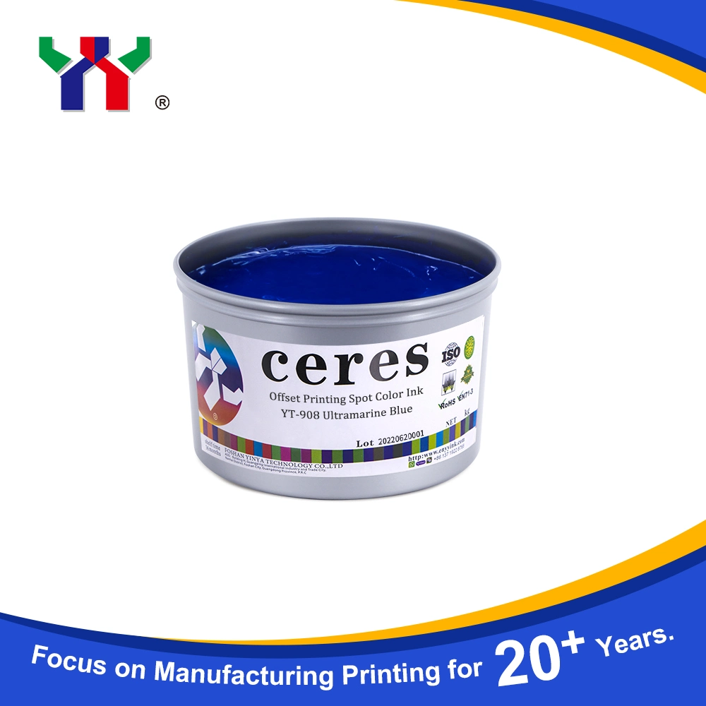 Ceres Yt-908 Ultramarina Blue Offset Soy Bean Ink for Paper, 1kg/Can