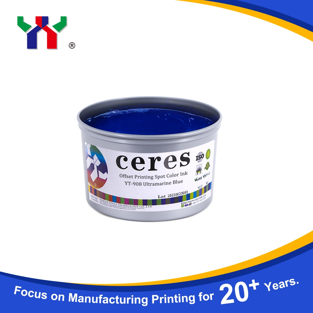 حبر Ceres YT-908 Ultramarina Blue Offset Soy Bean للورق، 1 كجم/CAN