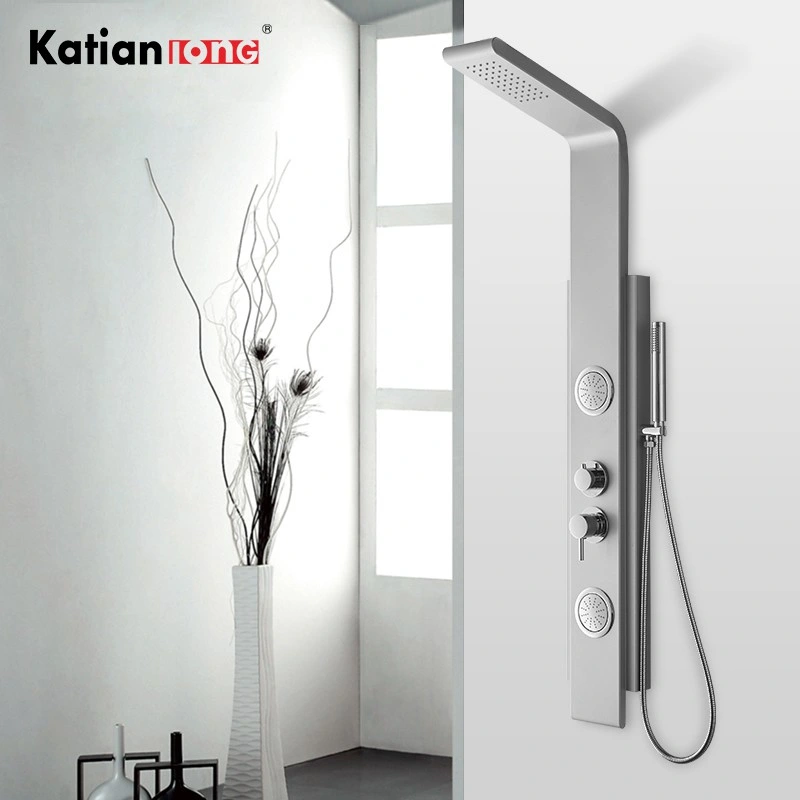 Bathroom Bathtub Shower Mixer Tap Wall Hung Set Bath Rainfall Waterproof Shower Panels