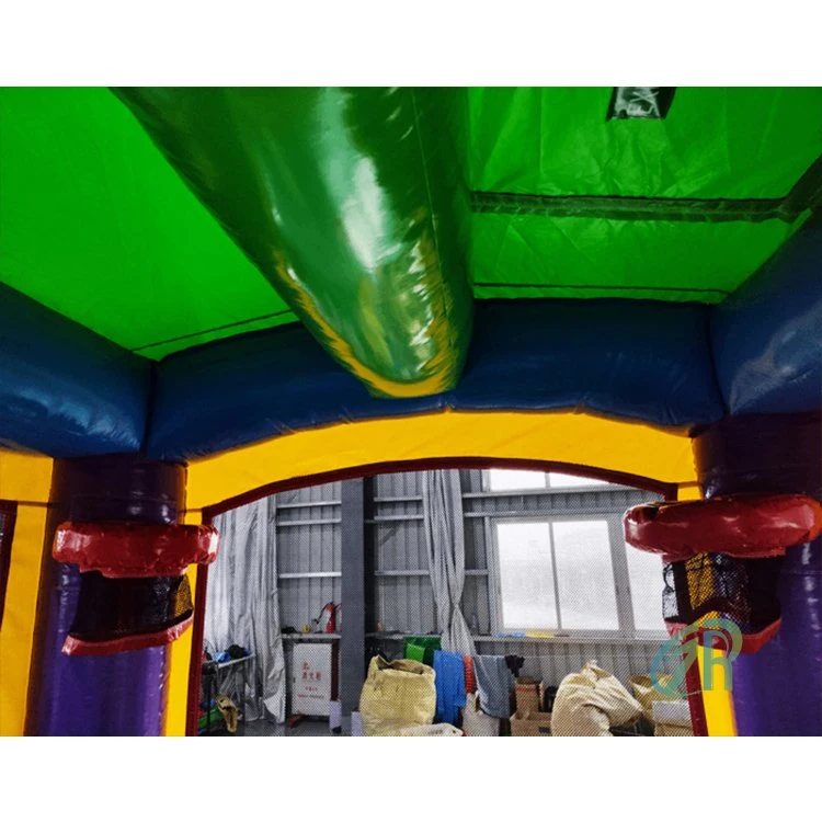 Hot Sale Inflatable Castle PVC Kids Bouncy Castle Orange Bounce House for Play