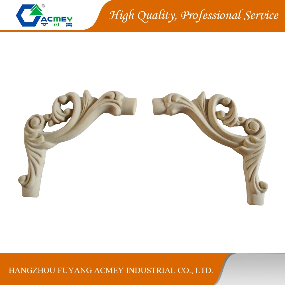 Solid Wood Hand Carved Appliques for Furniture