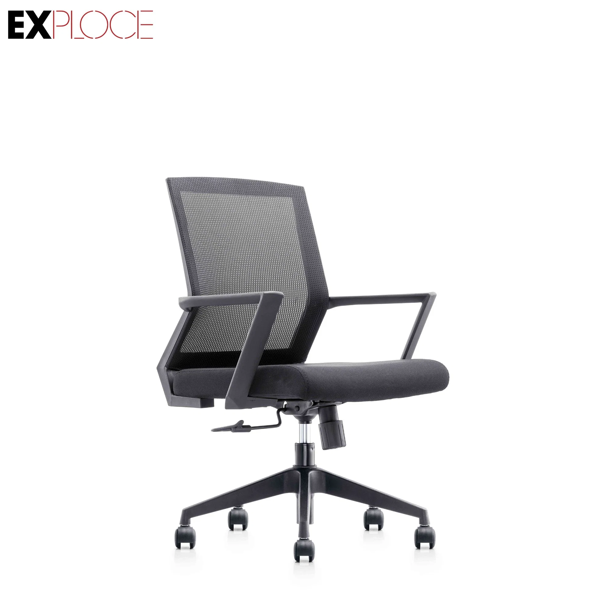 Match Light MID Back Ergonomic Leather Mesh Office Chair with Armrest Adjustable and Tilting