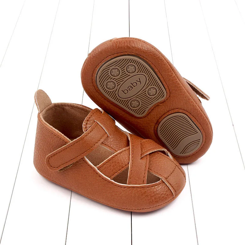 Spring and Summer Casual Walking Shoes and Breathable PU Leather Baby Shoes