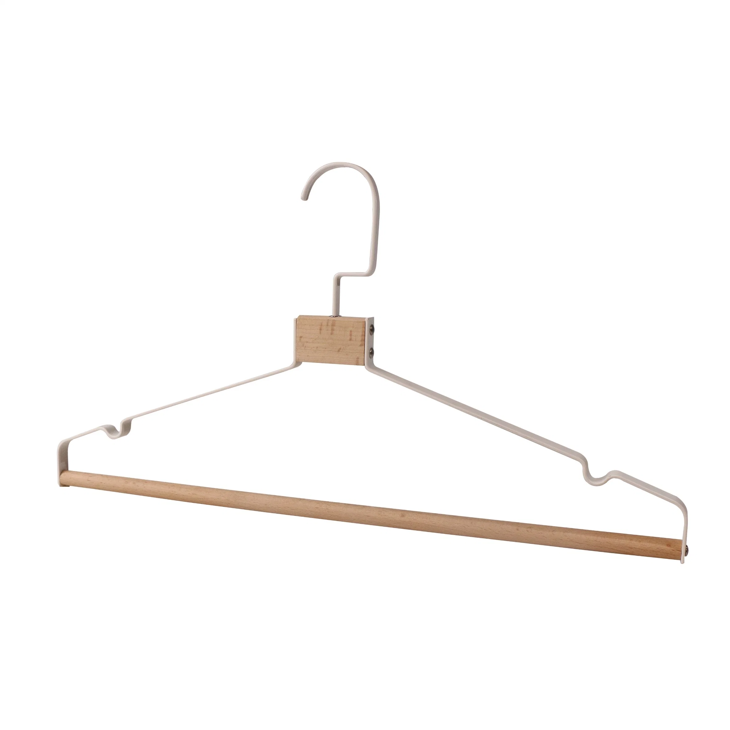 Factory Wholesale/Supplier New Design Metal Wood Clothing Hanger High quality/High cost performance  Luxury Suits Wood Hanger for Display