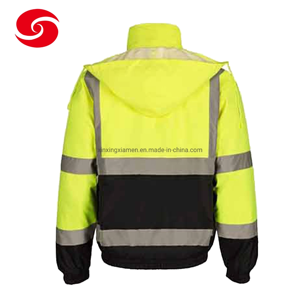 High Density Polyester Oxford Hi Vis Jacket Traffic Security Reflective Safety Clothing