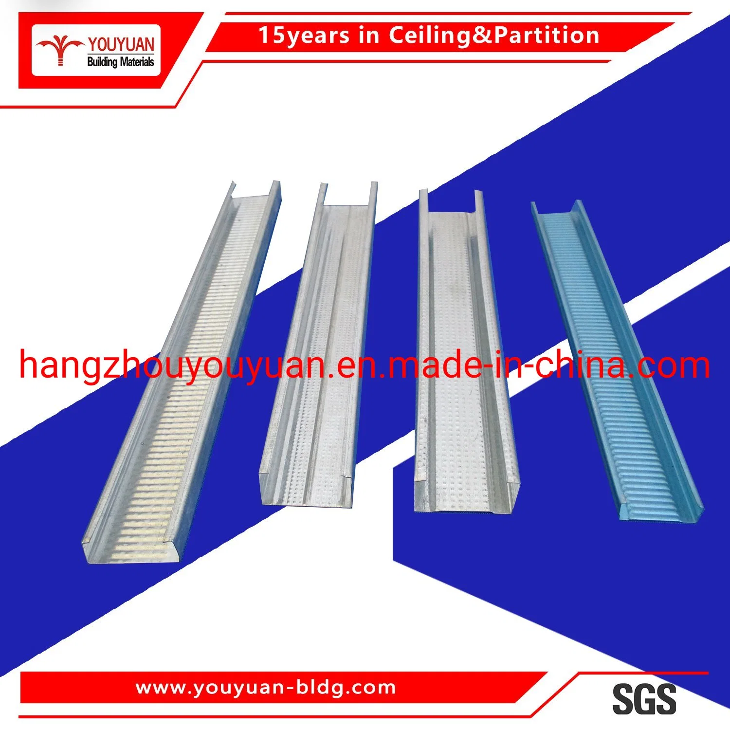 Steel Structure Gypsum Suspension Channel Ceiling System