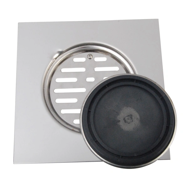 OEM Bathroom Fitting Shower Drainer Concealed Square Anti-Odor Stainless Steel Floor Drain