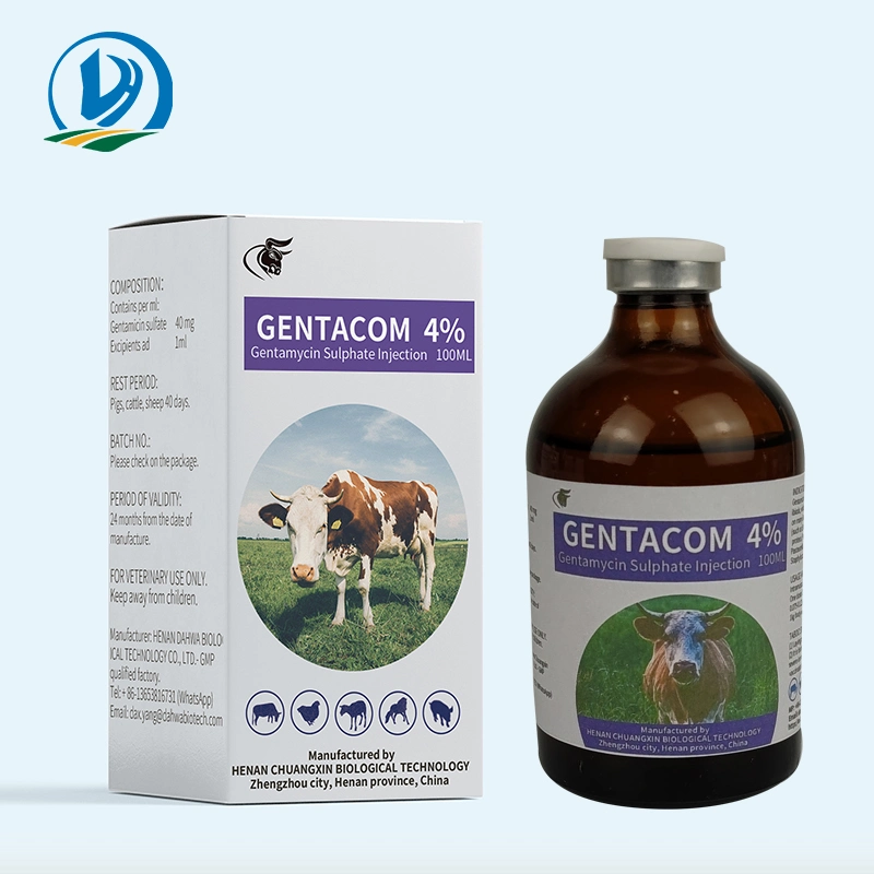 حقن الجهاز البيطري المضاد للتلوث Gentamycin Sulالمصير 10% 100 مل